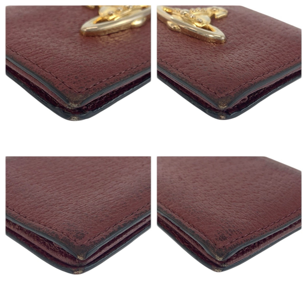 22452
Vivienne Westwood ヴィヴィアンウエストウッド EXECUTIVEシリーズ オーブ ワインレッド ゴールド金具 レザー カードケース 名刺入れ 男女兼用 レディース AB2