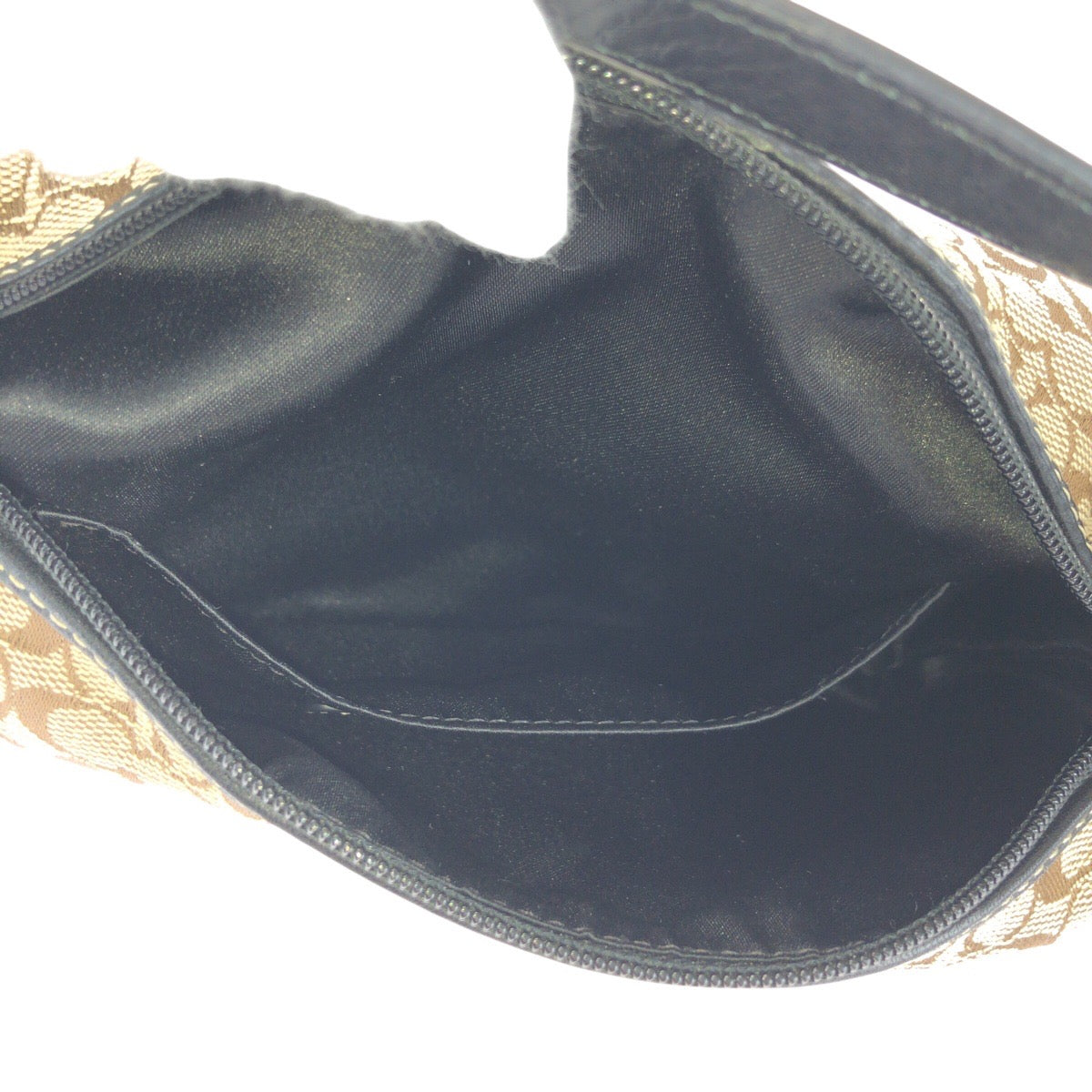 22456
COACH コーチ シグネチャー ベージュ ブラウン ゴールド金具 キャンバス / レザー ハンドバッグ アクセサリーポーチ レディース A7