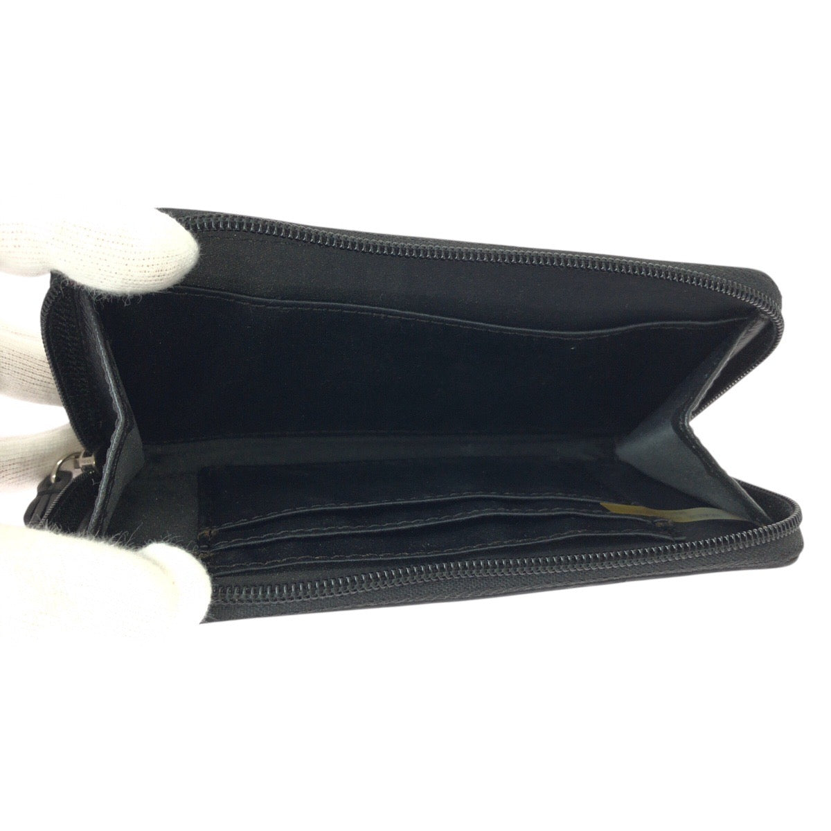 22462
COACH コーチ ブラック 黒 シルバー金具 レザー コインケース 小銭入れ レディース A5