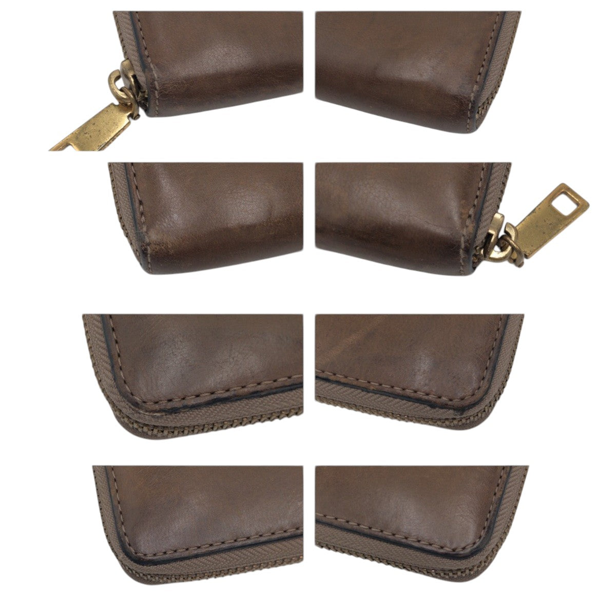 22465
MARC JACOBS マークジェイコブス ブラウン ゴールド金具 レザー 長財布 ロングウォレット レディース B1