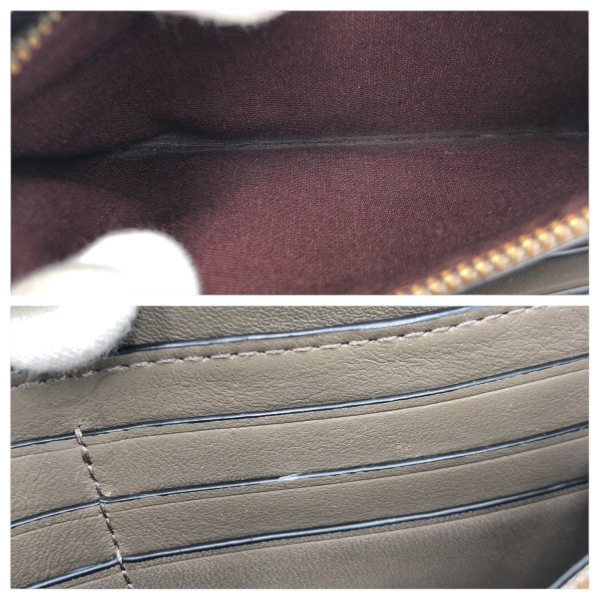 22465
MARC JACOBS マークジェイコブス ブラウン ゴールド金具 レザー 長財布 ロングウォレット レディース B1