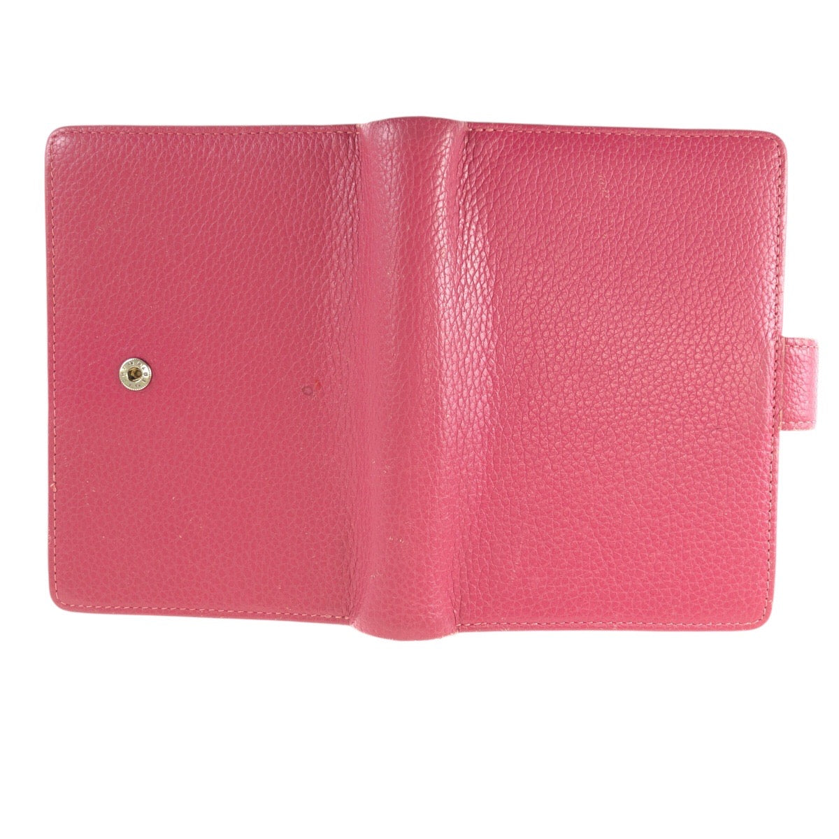 22466
Longchamp ロンシャン ピンク ゴールド金具 レザー 手帳カバー レディース AB1