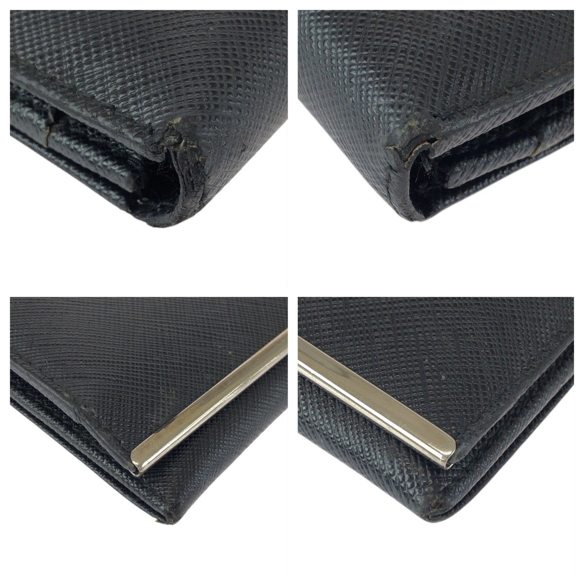 22469
Salvatore Ferragamo サルヴァトーレフェラガモ ガンチーニ ブラック 黒 シルバー金具 レザー 1K22-264433 長財布 ロングウォレット レディース AB5