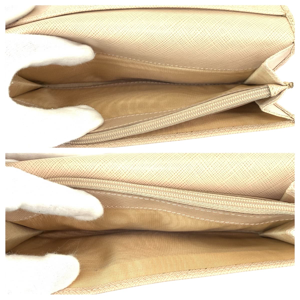 22470
Salvatore Ferragamo サルヴァトーレフェラガモ ヴァラリボン ベージュ ゴールド金具 レザー K I -22B559 長財布 ロングウォレット レディース AB2