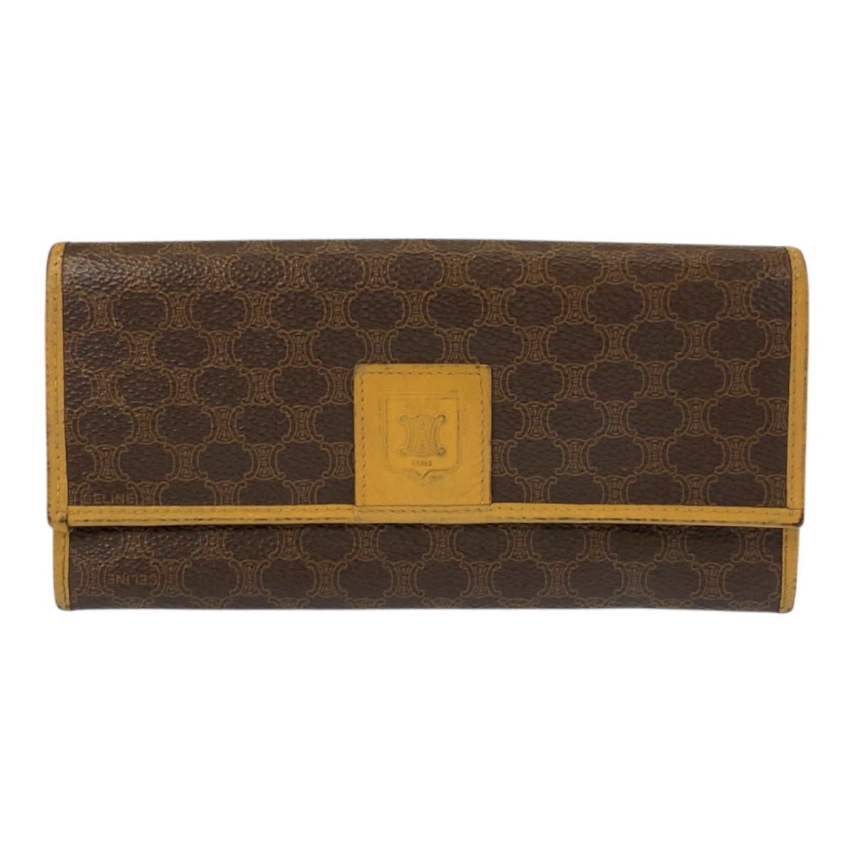 22475
CELINE Macadam Brown PVC M13 Long Wallet for Women AB3