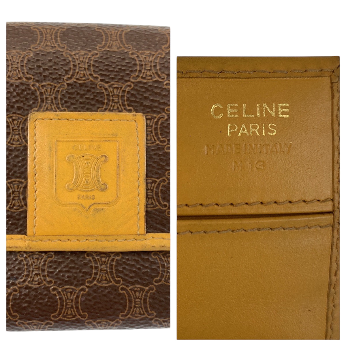 22475
CELINE Macadam Brown PVC M13 Long Wallet for Women AB3