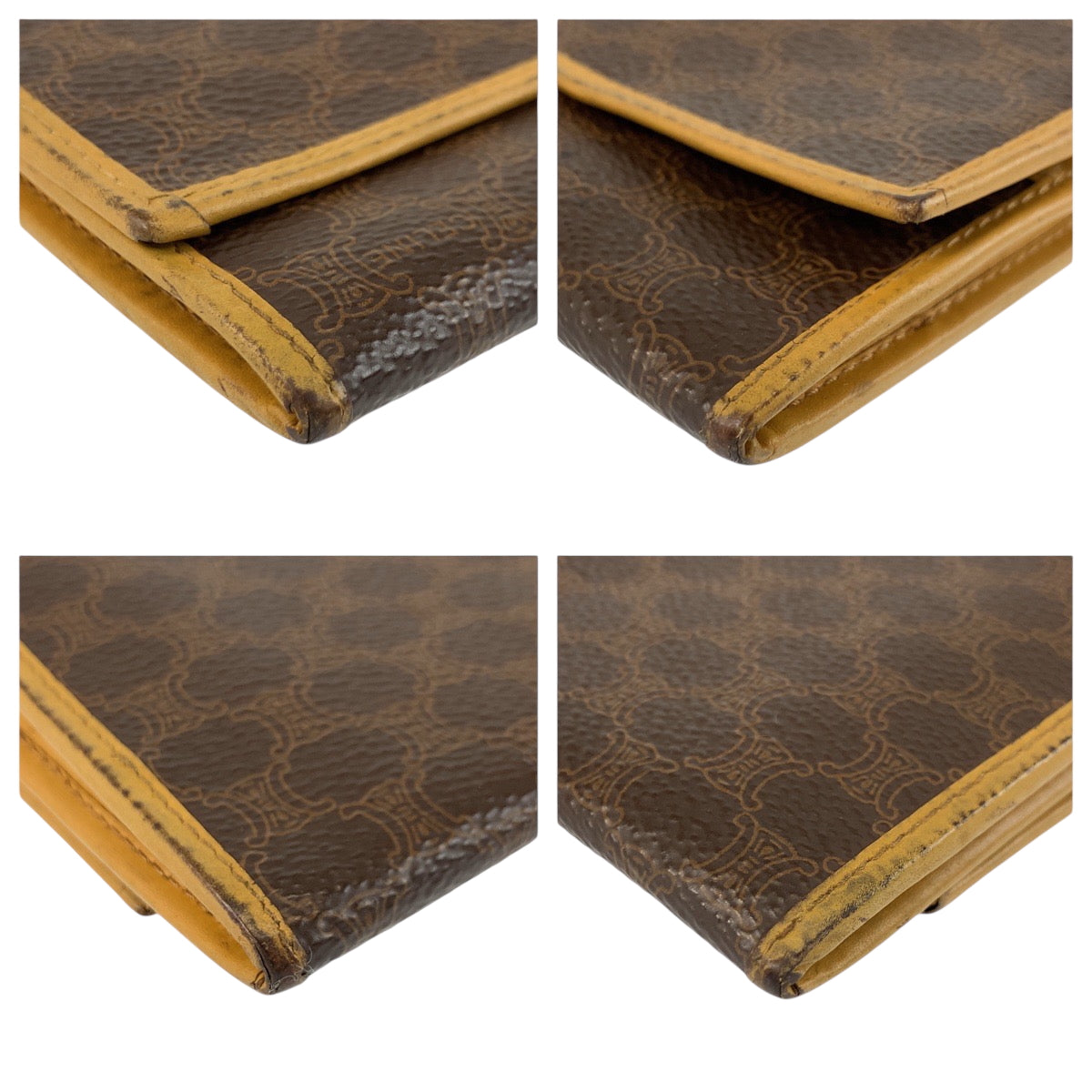 22475
CELINE Macadam Brown PVC M13 Long Wallet for Women AB3