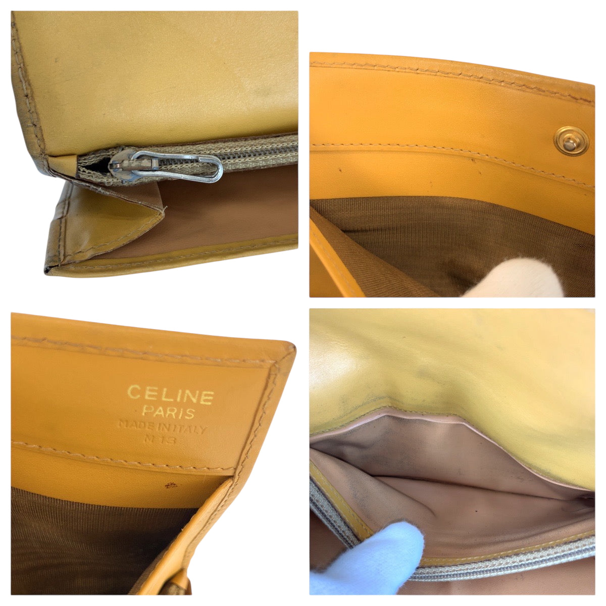 22475
CELINE Macadam Brown PVC M13 Long Wallet for Women AB3