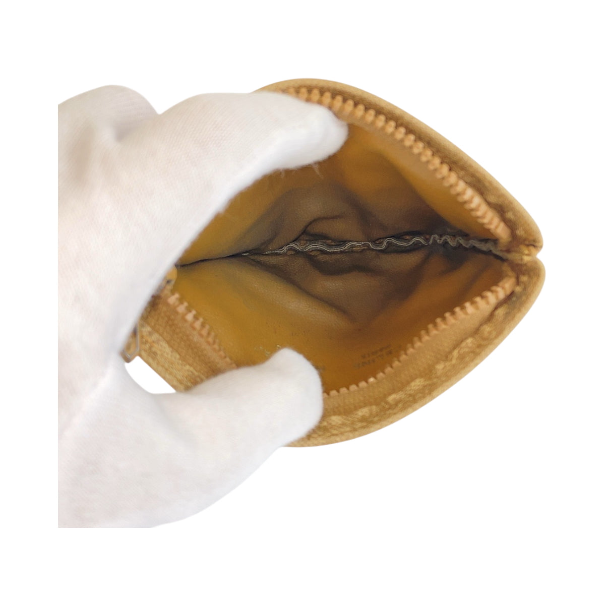 22476
CELINE セリーヌ ヴィンテージ マカダム ベージュ ブラウン PVC コインケース 小銭入れ レディース AB1