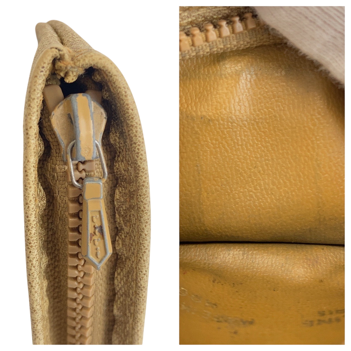 22476
CELINE セリーヌ ヴィンテージ マカダム ベージュ ブラウン PVC コインケース 小銭入れ レディース AB1