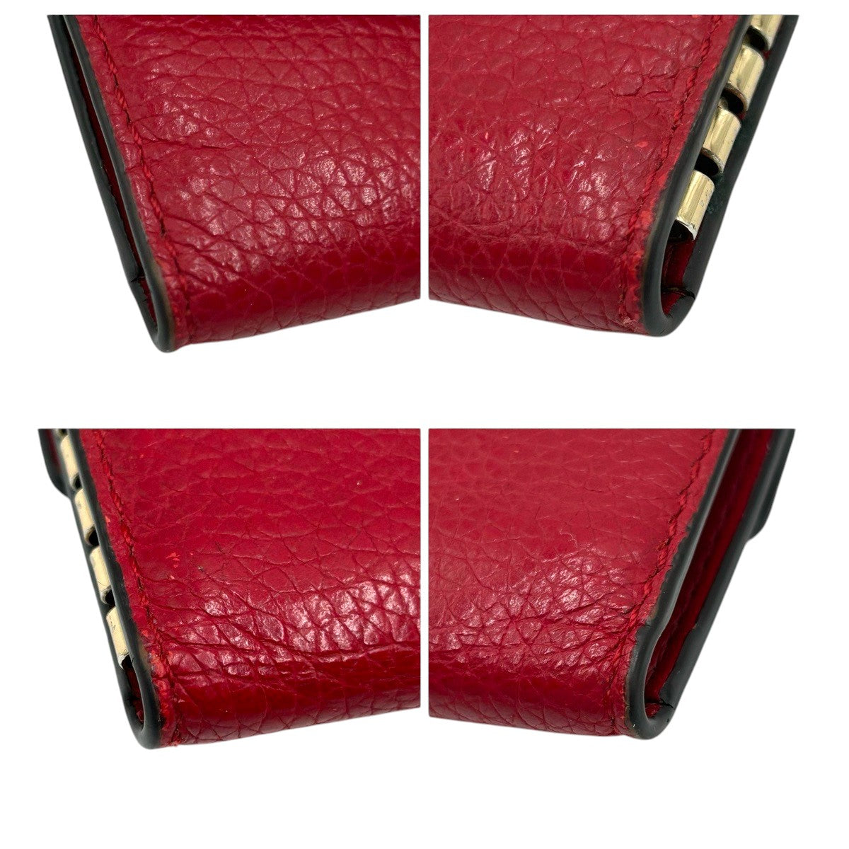 22477
Michael Kors マイケルコース レッド ゴールド金具 レザー キーケース レディース AB1