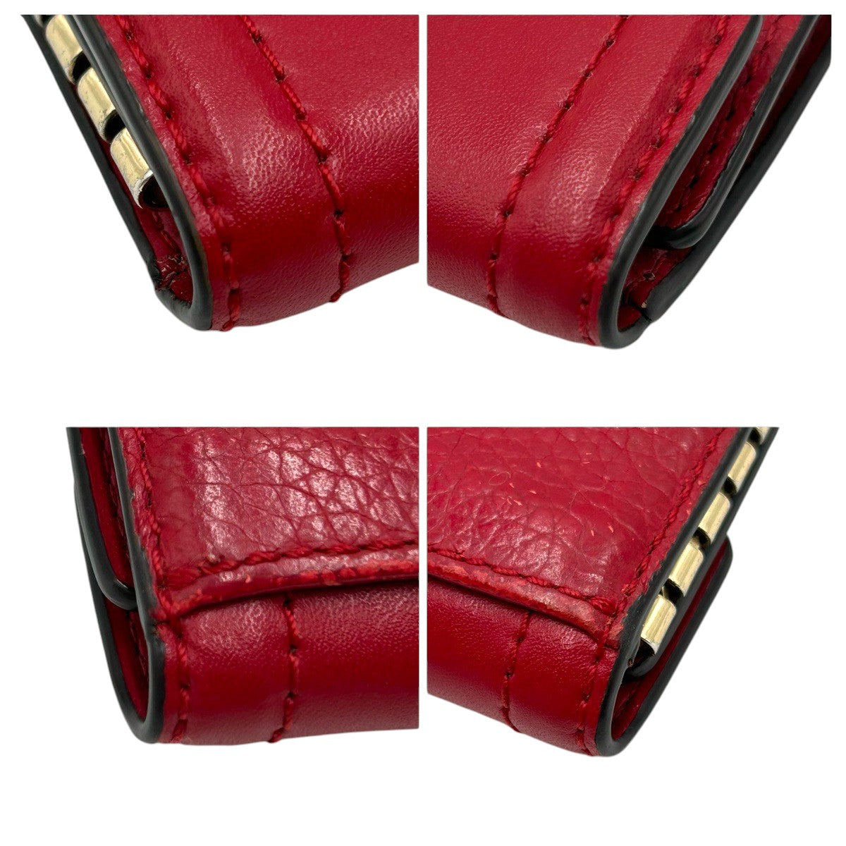 22477
Michael Kors マイケルコース レッド ゴールド金具 レザー キーケース レディース AB1