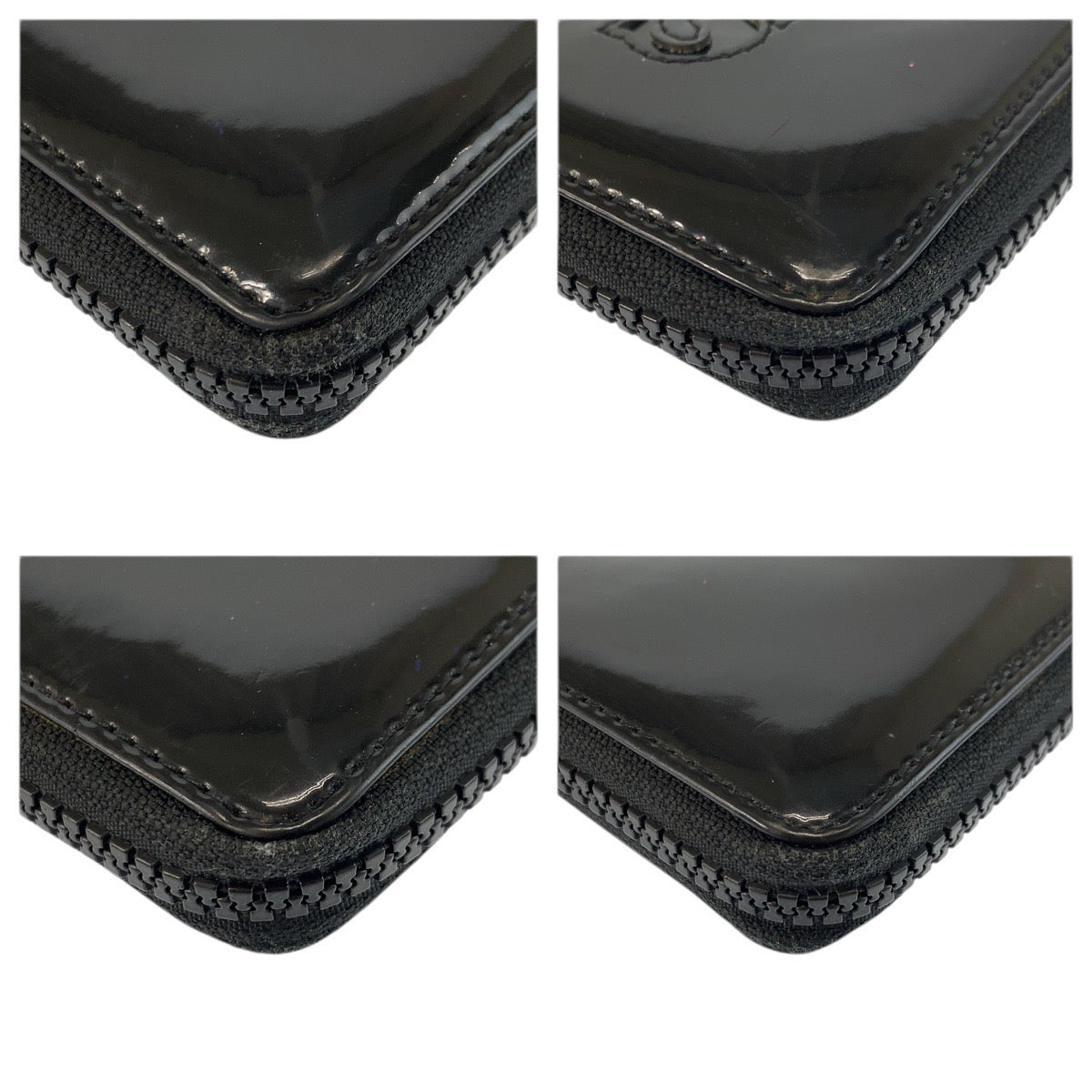 22480
SEE BY CHLOE シーバイクロエ ブラック 黒 エナメル 長財布 ロングウォレット レディース ABP3