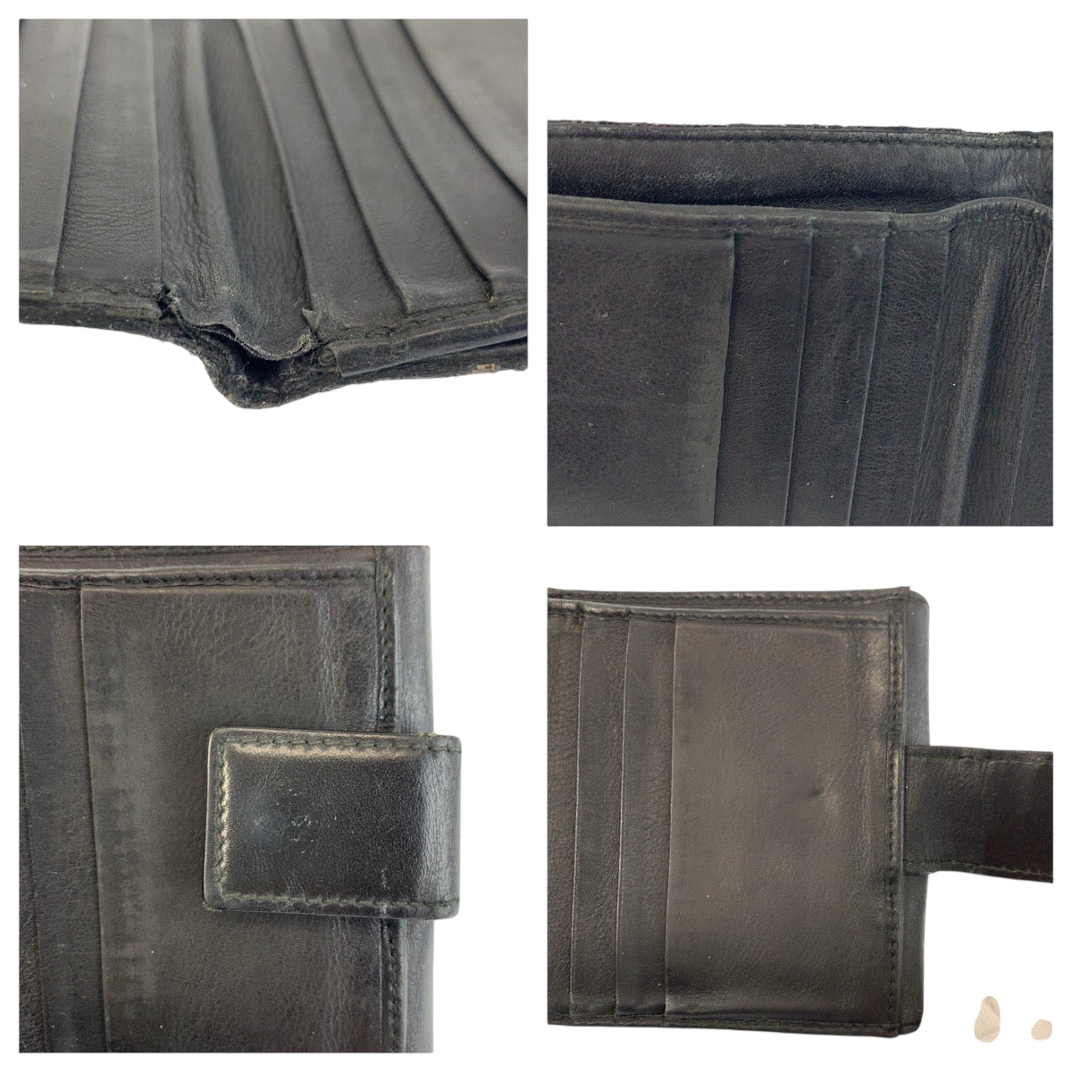 22482
Christian Dior クリスチャンディオール トロッター ブラック 黒 シルバー金具 キャンバス / レザー TR0072 折財布 コンパクトウォレット レディース AB7