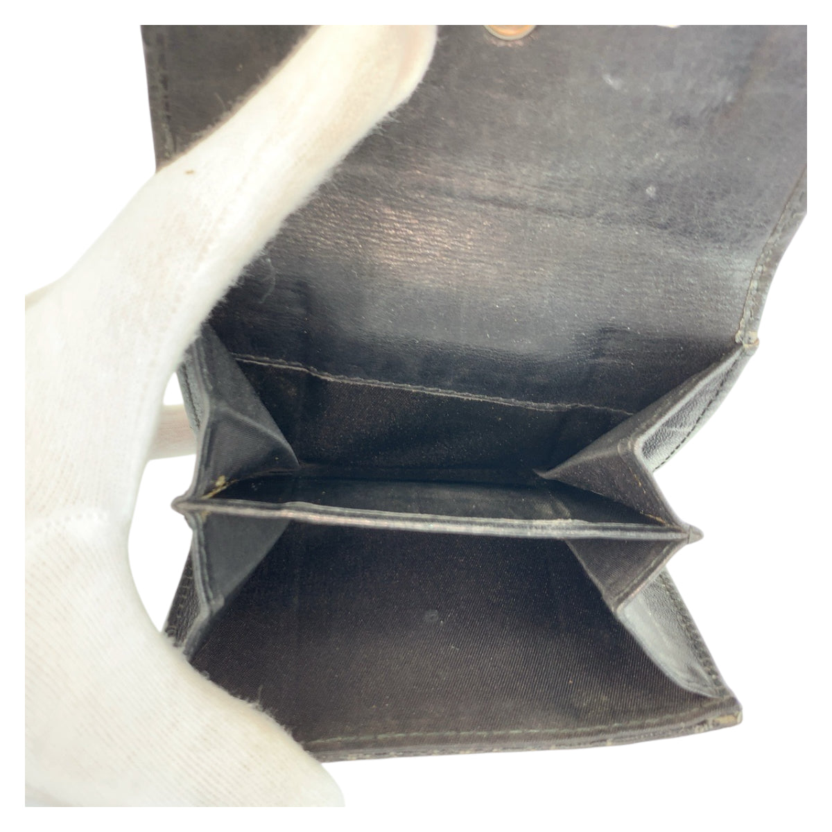 22482
Christian Dior クリスチャンディオール トロッター ブラック 黒 シルバー金具 キャンバス / レザー TR0072 折財布 コンパクトウォレット レディース AB7