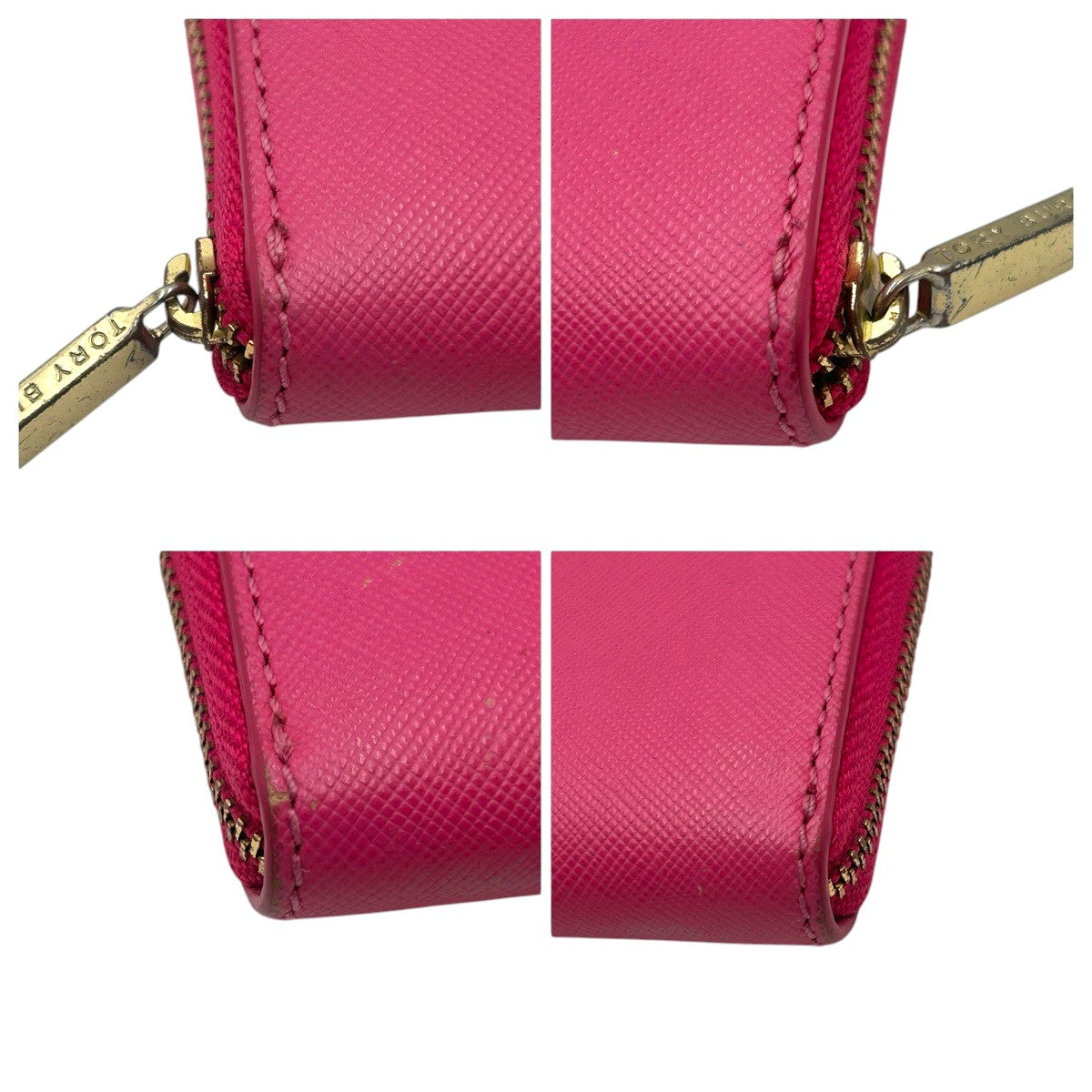 22484
Tory Burch トリーバーチ ロビンソン ピンク ゴールド金具 レザー コインケース カードケース レディース AB1
