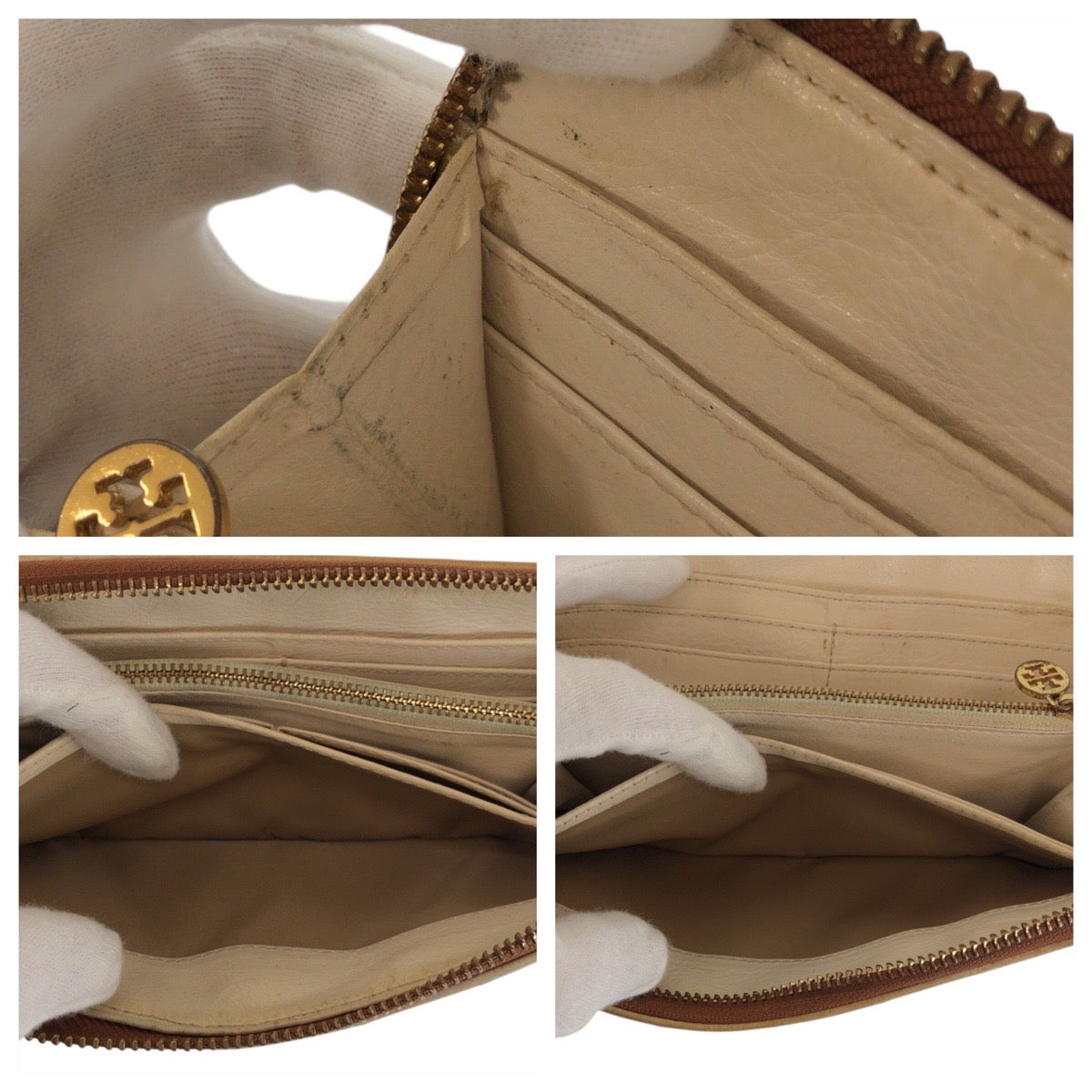 22485
Tory Burch トリーバーチ ブラウン 茶 ゴールド金具 レザー 長財布 ラウンドファスナー レディース B3