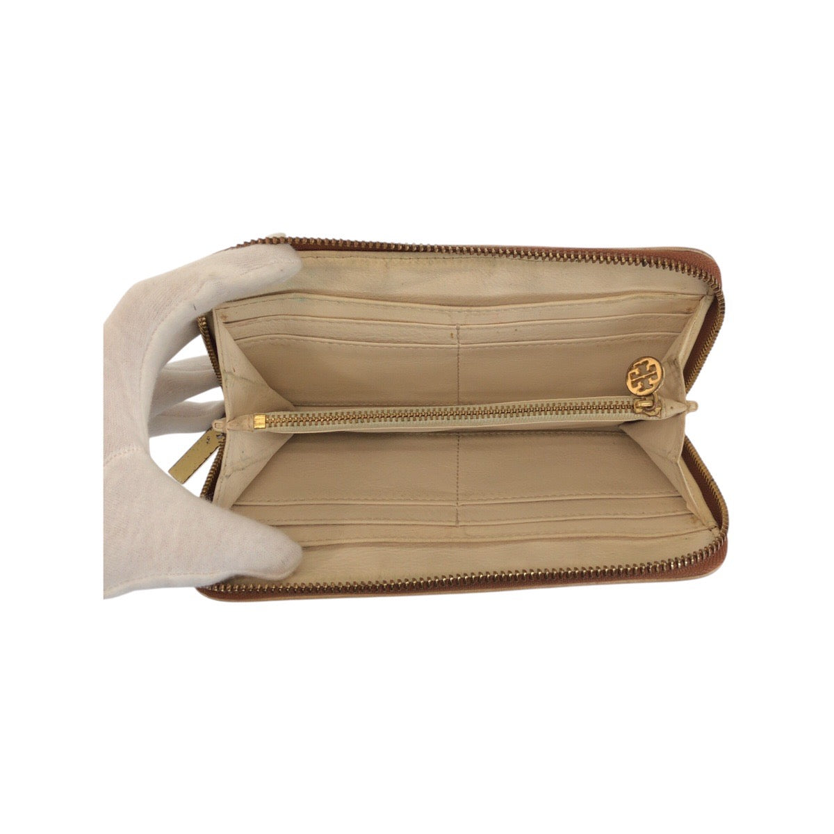 22485
Tory Burch トリーバーチ ブラウン 茶 ゴールド金具 レザー 長財布 ラウンドファスナー レディース B3