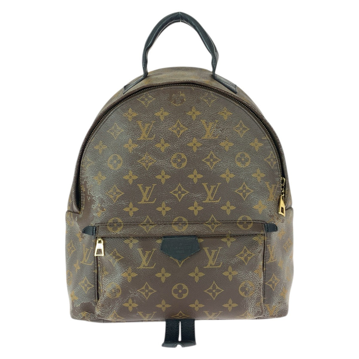22487
LOUIS VUITTON ルイヴィトン モノグラム パームスプリングス MM ブラウン ブラック ゴールド金具 PVC / レザー M44874 リュック・デイパック バックパック レディース AB70