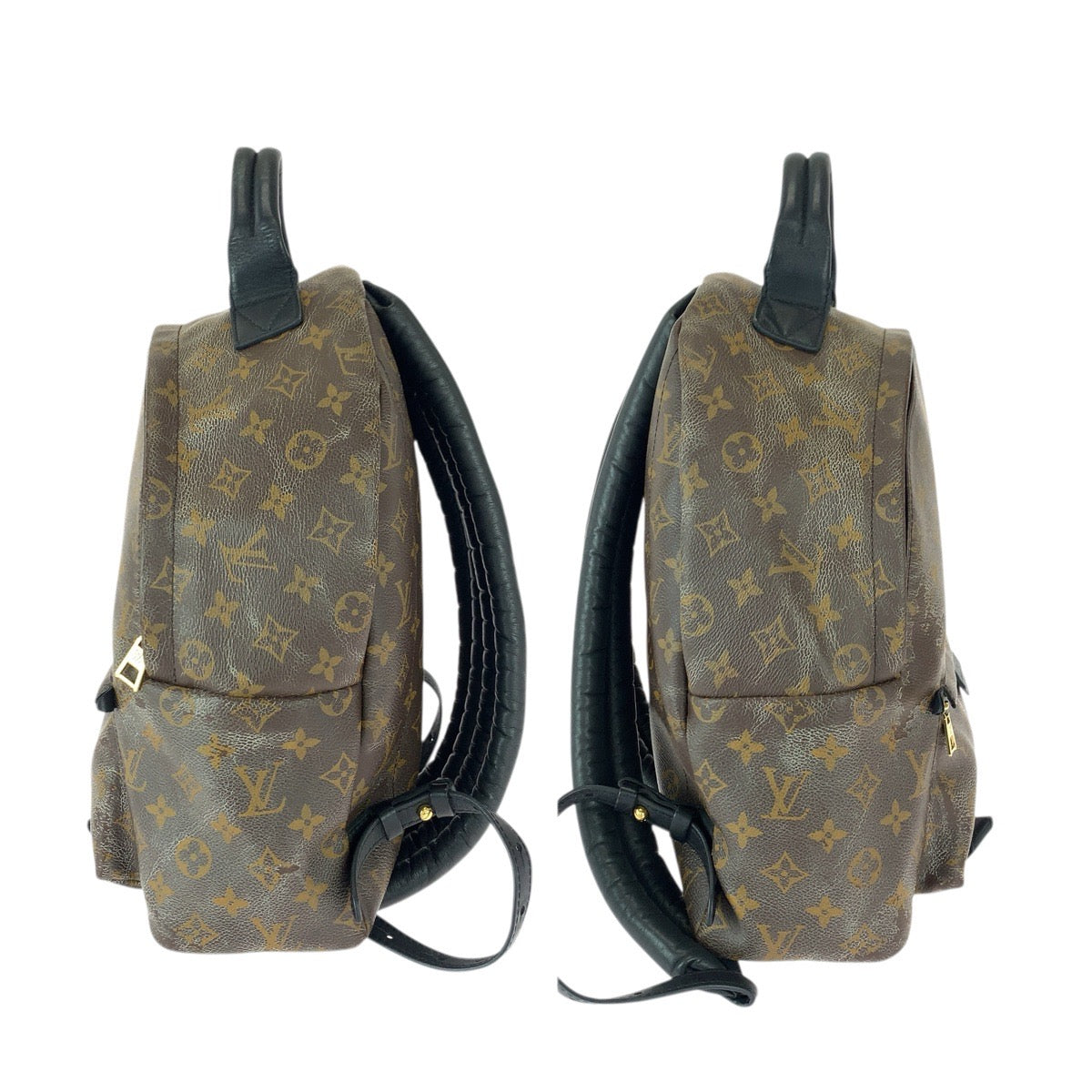 22487
LOUIS VUITTON ルイヴィトン モノグラム パームスプリングス MM ブラウン ブラック ゴールド金具 PVC / レザー M44874 リュック・デイパック バックパック レディース AB70