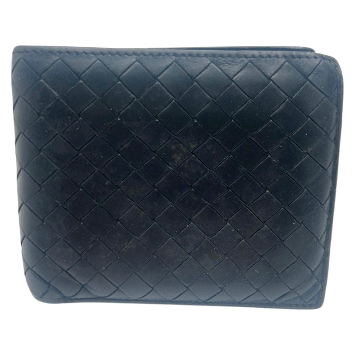 22489
BOTTEGAVENETA ボッテガヴェネタ イントレチャート ブラック 黒 レザー 193642 二つ折り財布 折財布 コンパクトウォレット メンズ AB2