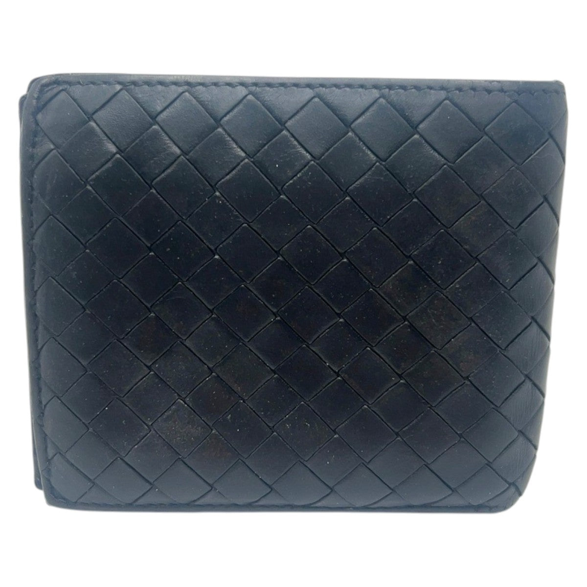 22489
BOTTEGAVENETA ボッテガヴェネタ イントレチャート ブラック 黒 レザー 193642 二つ折り財布 折財布 コンパクトウォレット メンズ AB2