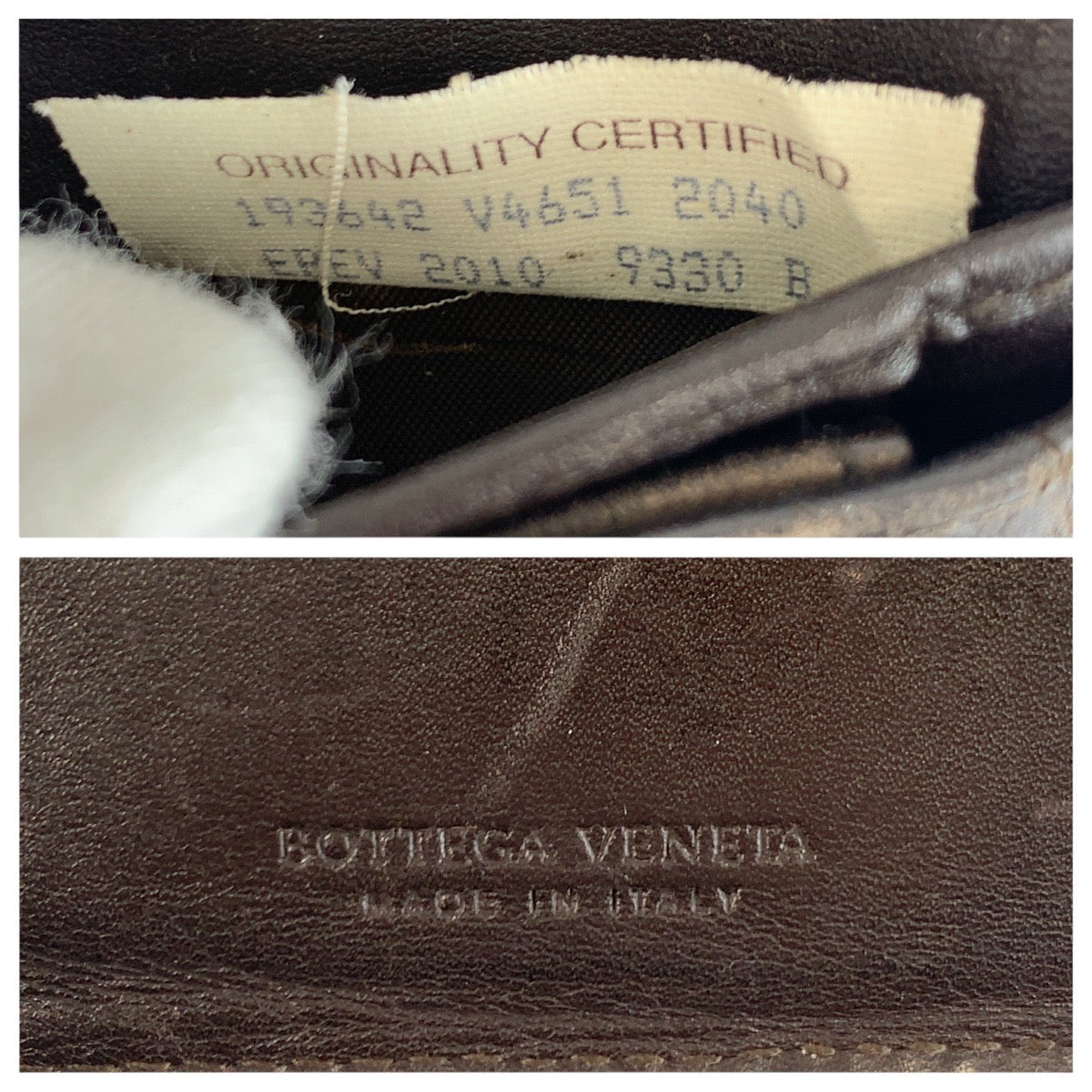 22490
BOTTEGAVENETA ボッテガヴェネタ イントレチャート ダークブラウン レザー 193642 折財布 コンパクトウォレット メンズ B2