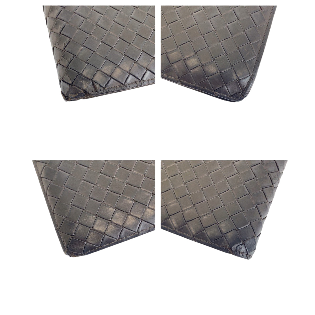 22490
BOTTEGAVENETA ボッテガヴェネタ イントレチャート ダークブラウン レザー 193642 折財布 コンパクトウォレット メンズ B2
