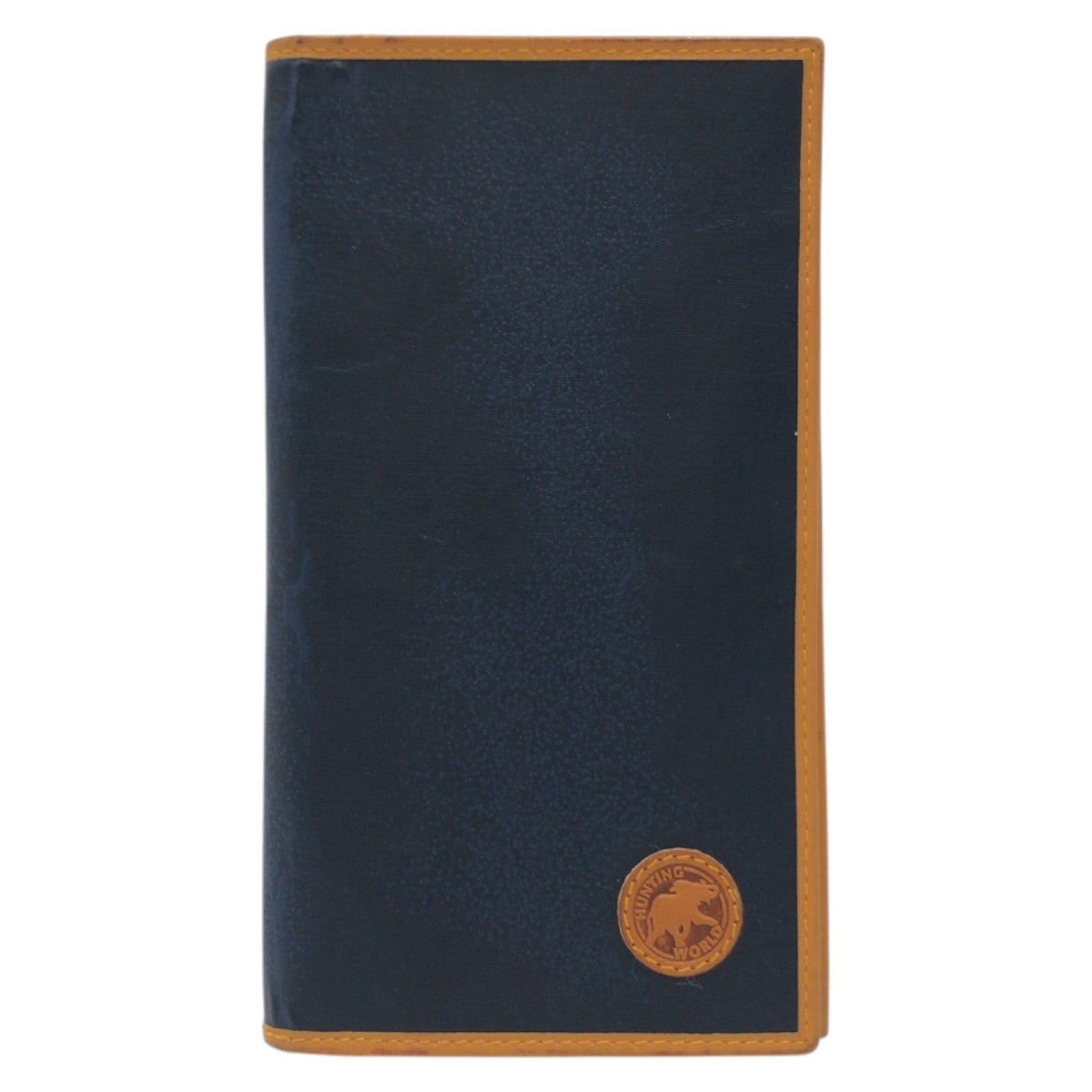 22491
HUNTING WORLD ハンティングワールド バチュー ネイビー ブラウン ナイロン 15.I.1.96 長財布 ロングウォレット メンズ B1