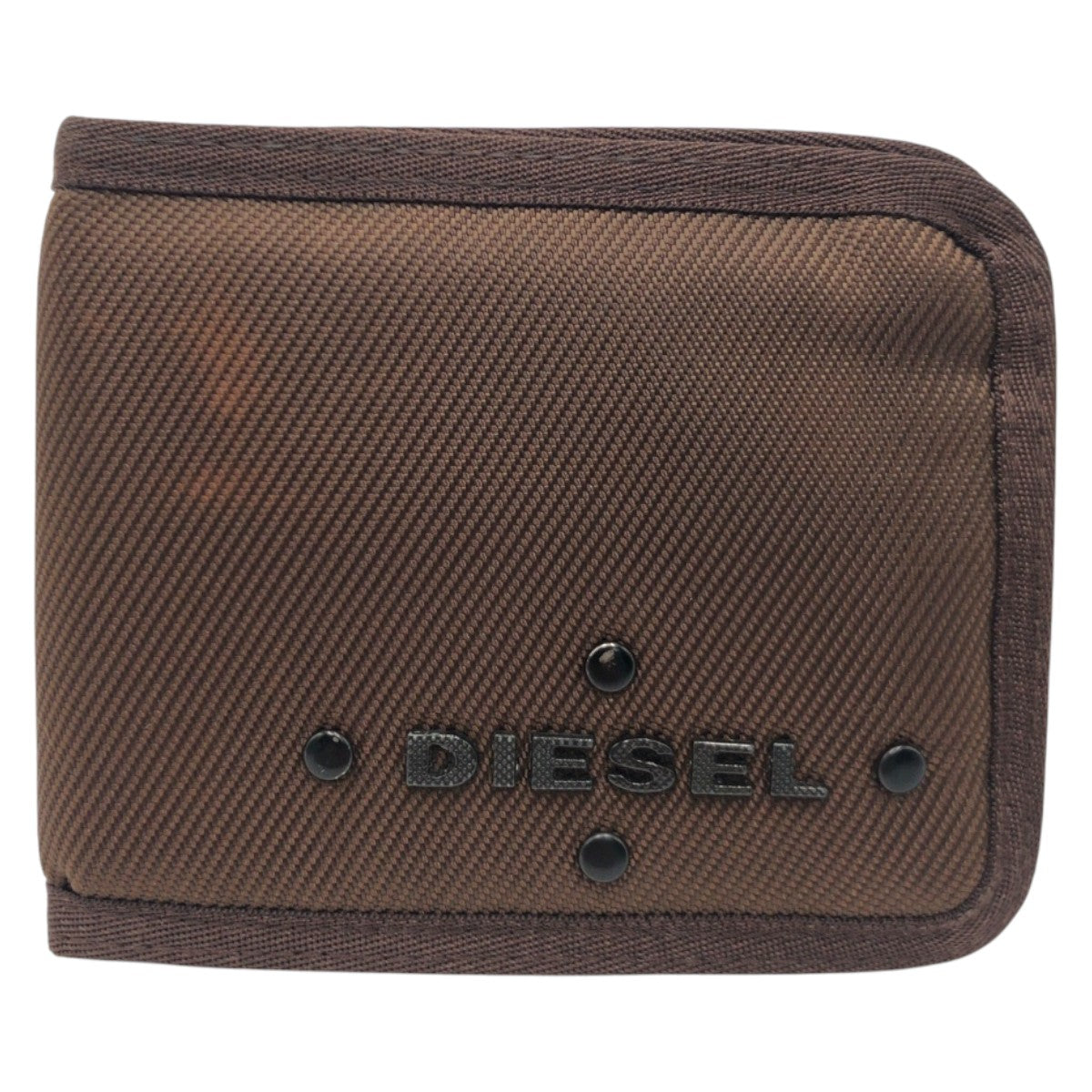 22496
DIESEL ディーゼル ブラウン ポリエステル 二つ折り財布 折財布 コンパクトウォレット レディース AB1