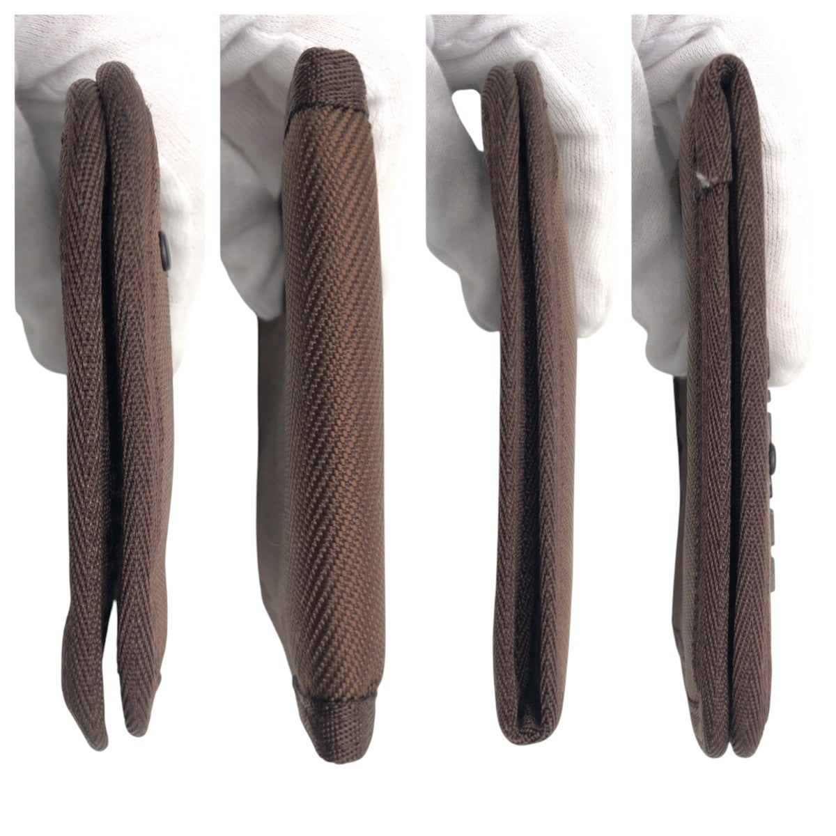 22496
DIESEL ディーゼル ブラウン ポリエステル 二つ折り財布 折財布 コンパクトウォレット レディース AB1