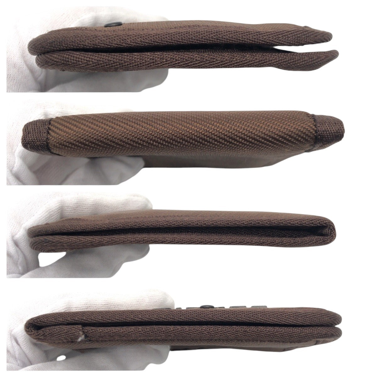 22496
DIESEL ディーゼル ブラウン ポリエステル 二つ折り財布 折財布 コンパクトウォレット レディース AB1