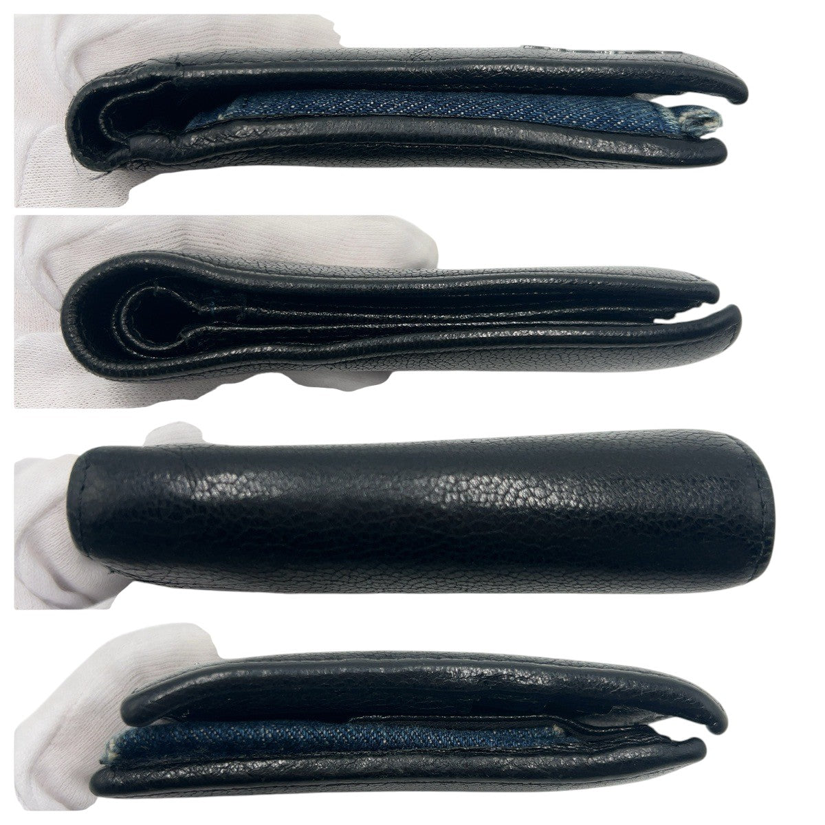 22497
DIESEL ディーゼル ブラック 黒 レザー 二つ折り財布 折財布 コンパクトウォレット メンズ AB1