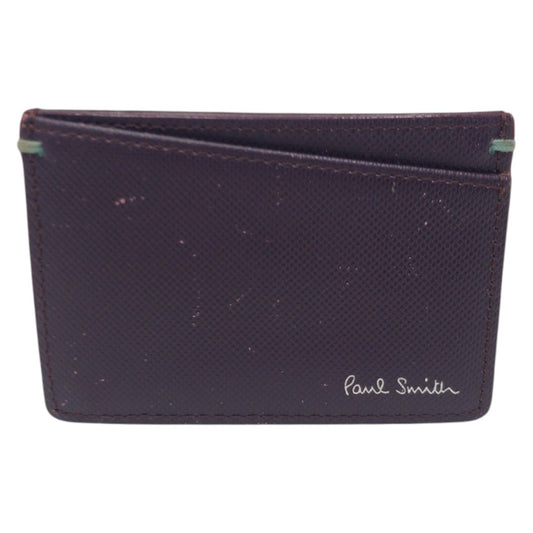 22498
Paul Smith ポール スミス コントラストカラー パープル レザー カードケース パスケース 名刺入れ メンズ AB1