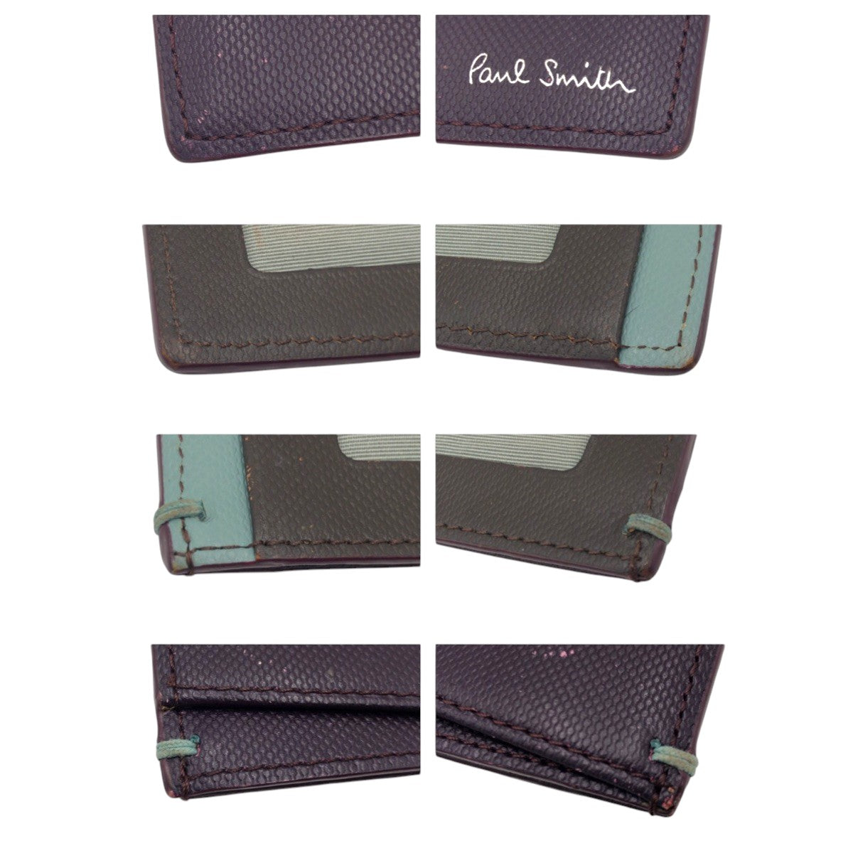 22498
Paul Smith ポール スミス コントラストカラー パープル レザー カードケース パスケース 名刺入れ メンズ AB1