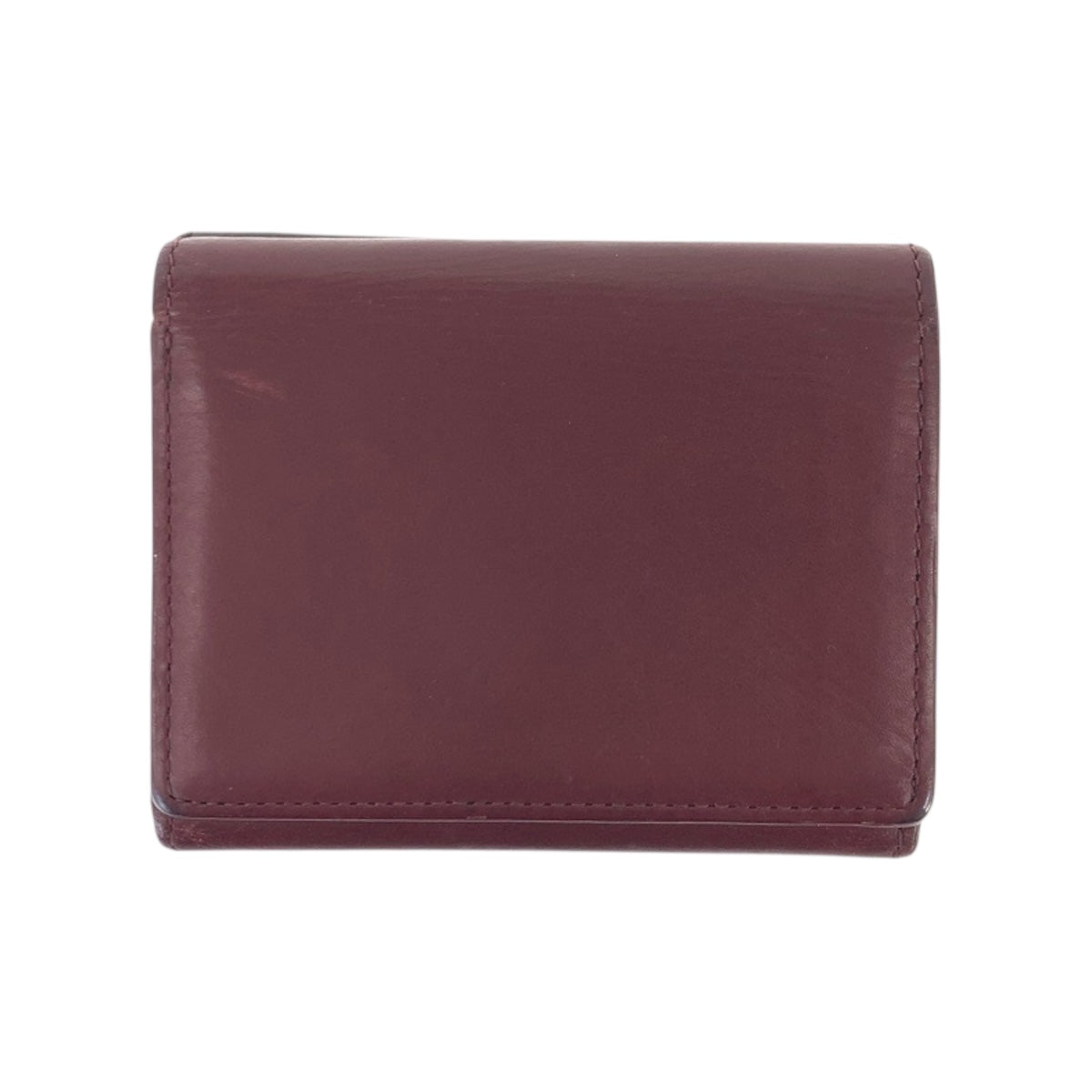 22499
Paul Smith ポール スミス マルチストライプタブ ブラウン ボルドー ゴールド金具 レザー 折財布 コンパクトウォレット レディース AB1