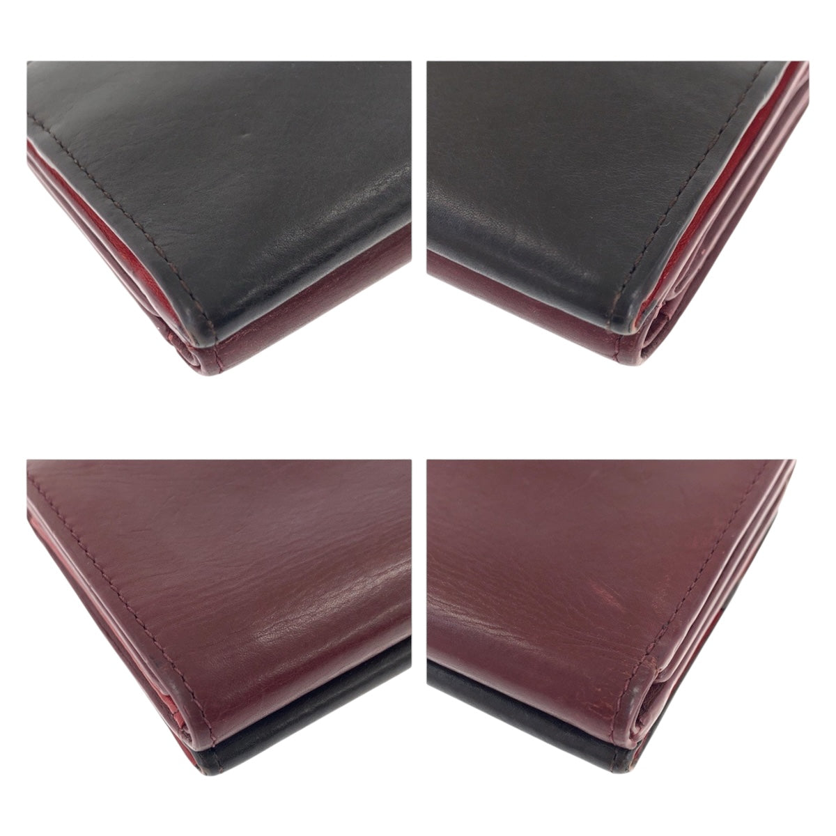 22499
Paul Smith ポール スミス マルチストライプタブ ブラウン ボルドー ゴールド金具 レザー 折財布 コンパクトウォレット レディース AB1