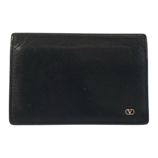 22502
Valentino Garavani ヴァレンティノ ガラヴァーニ ブラック 黒 ゴールド金具 レザー 名刺入れ カードケース メンズ AB1