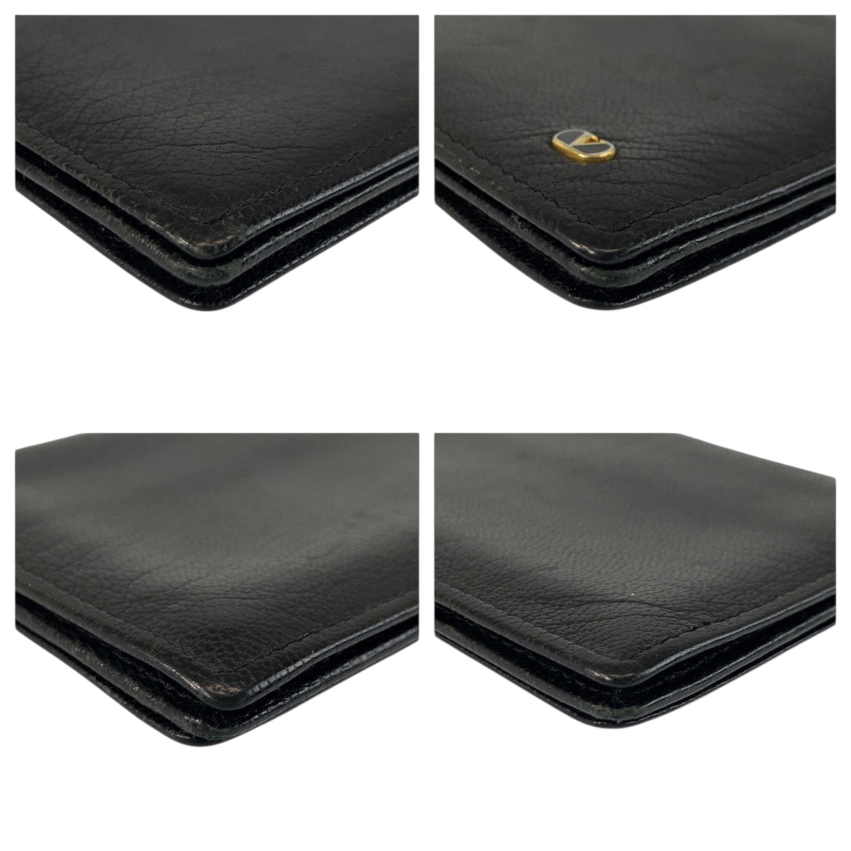 22502
Valentino Garavani ヴァレンティノ ガラヴァーニ ブラック 黒 ゴールド金具 レザー 名刺入れ カードケース メンズ AB1