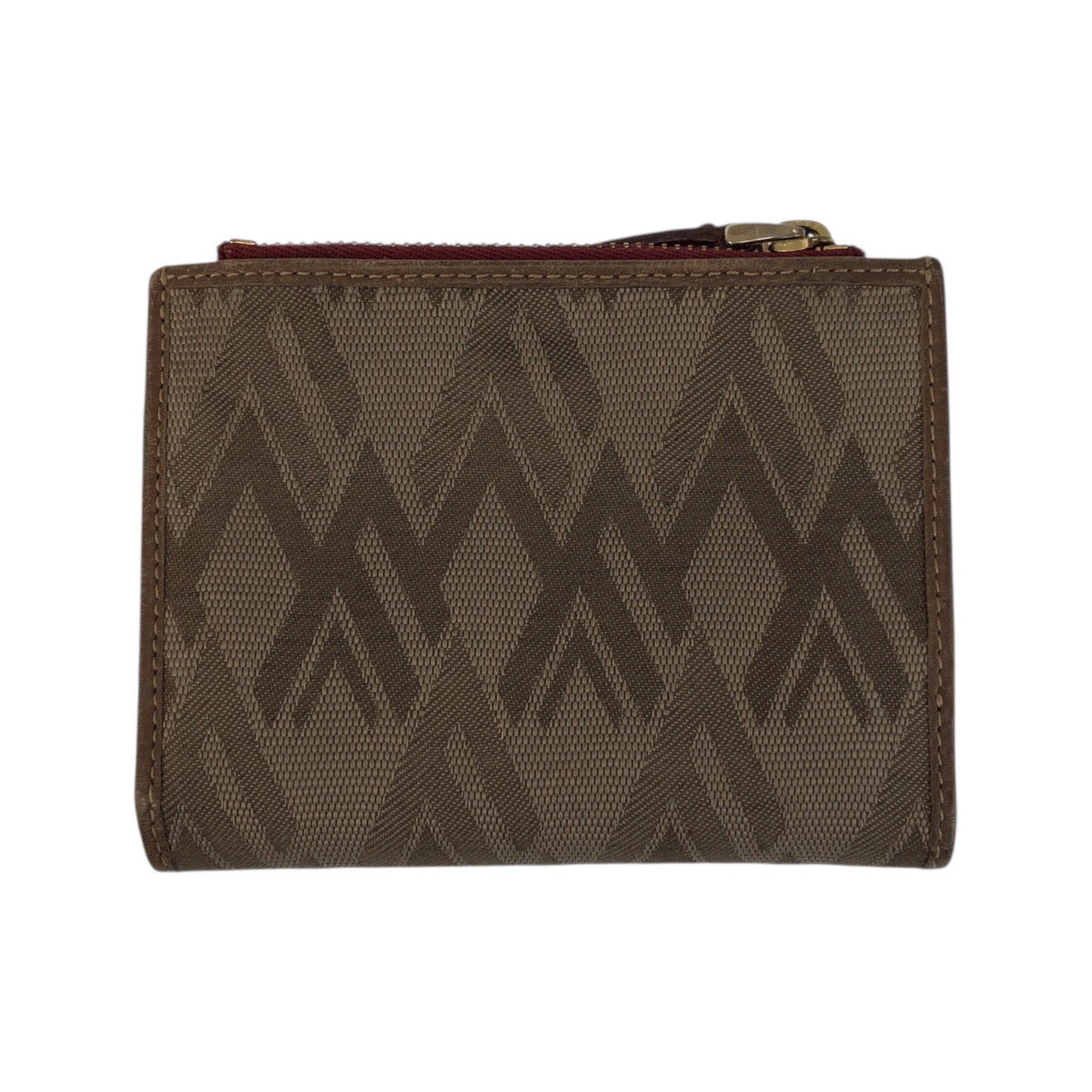 22503
Valentino Garavani Brown Pink Beige Gold Hardware Canvas / Leather PR B 913 TMC 1 Bi-fold Wallet Compact Wallet Women's AB1