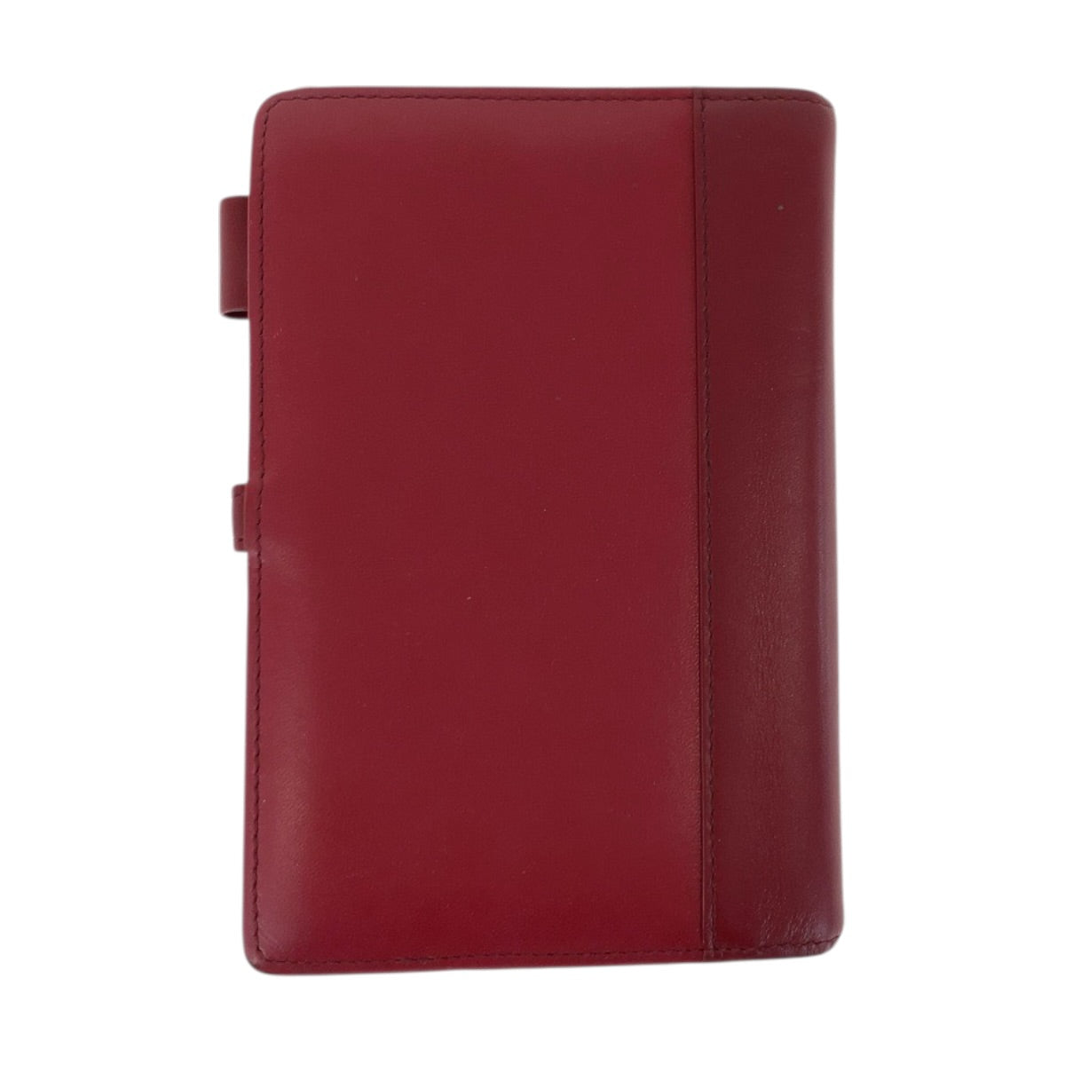 22508
BURBERRY バーバリー チェック柄 レッド シルバー金具 レザー 手帳カバー レディース AB4