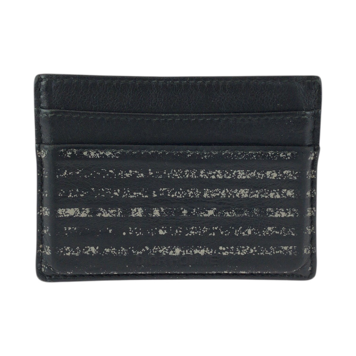 22511
DIOR HOMME ディオール オム ブラック 黒 ホワイト レザー 10 B0 0176 カードケース パスケース メンズ AB3