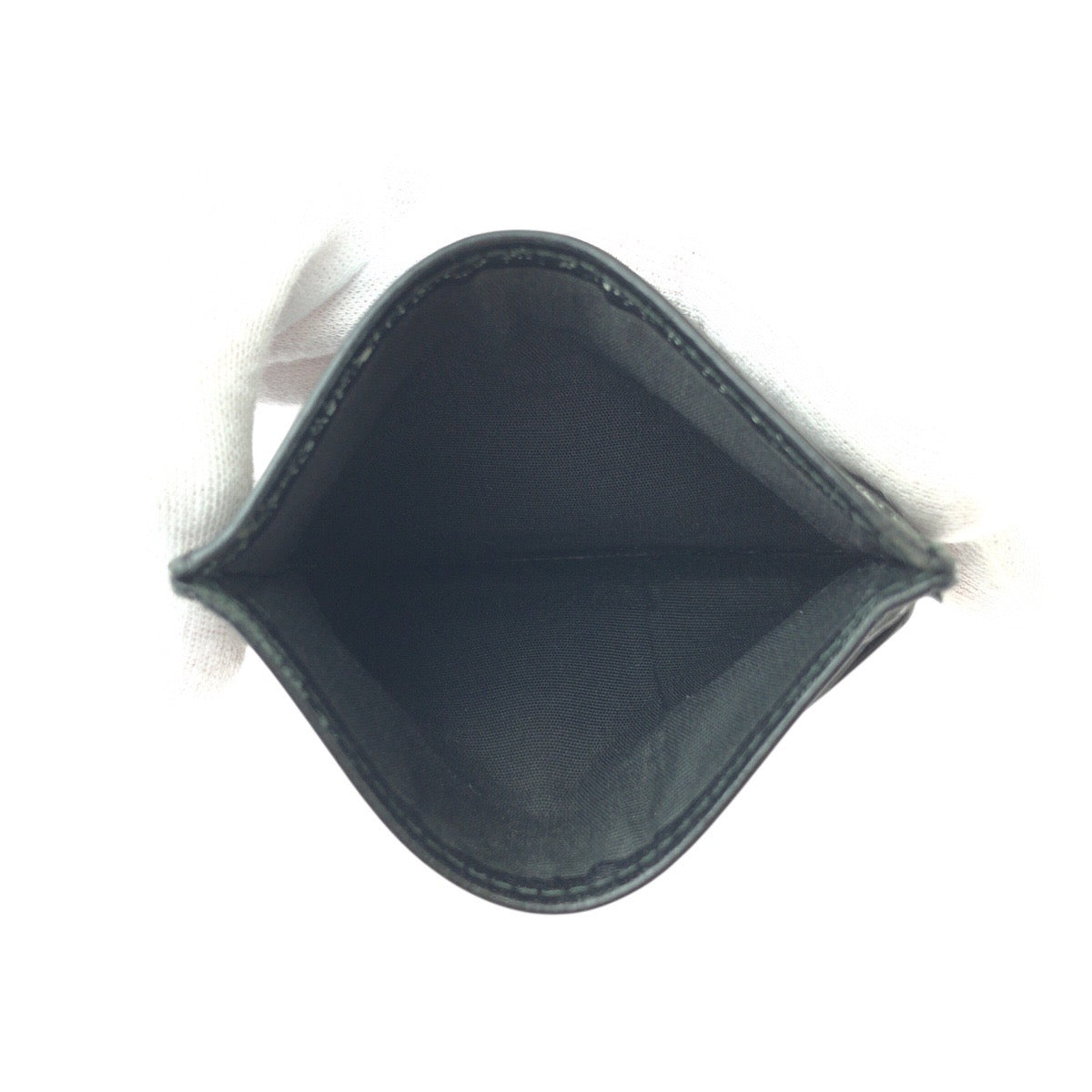 22511
DIOR HOMME ディオール オム ブラック 黒 ホワイト レザー 10 B0 0176 カードケース パスケース メンズ AB3