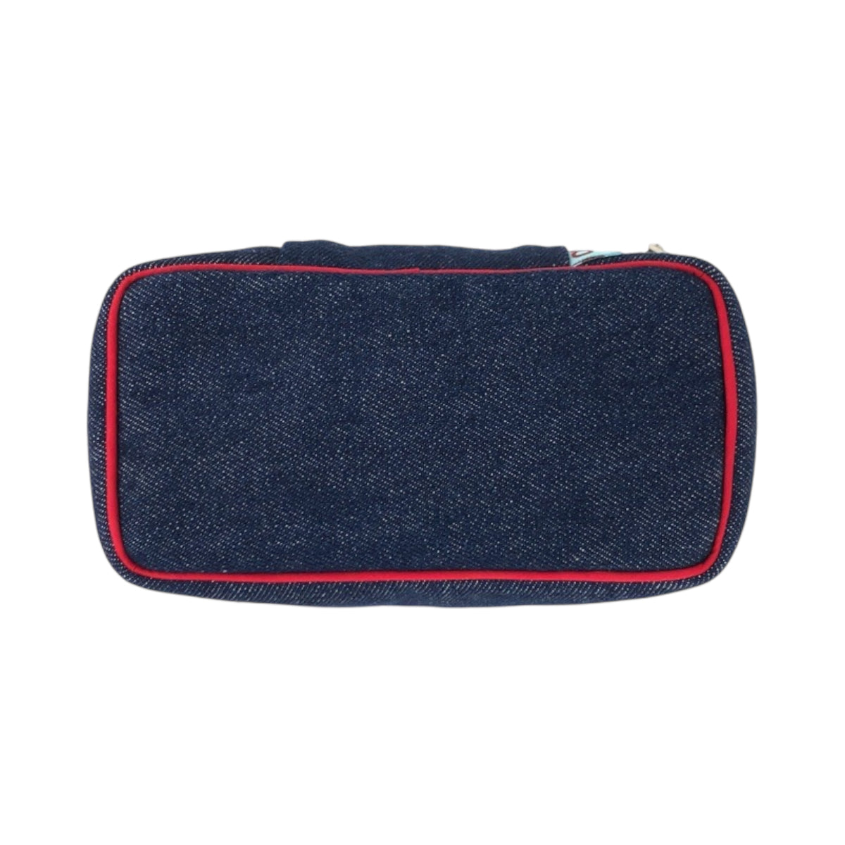 22515
KENZO ケンゾー フラワー ネイビー マルチカラー シルバー金具 デニム ポーチ メイクポーチ 小物入れ レディース ABP2