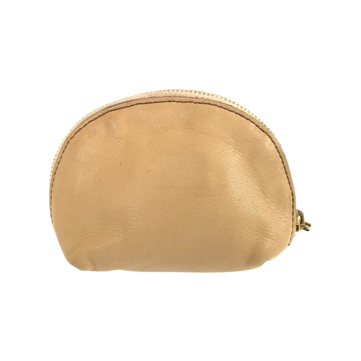 22516
DOLCE&GABBANA Beige Gold Hardware Leather Pouch Small Item Holder Unisex Ladies AB2