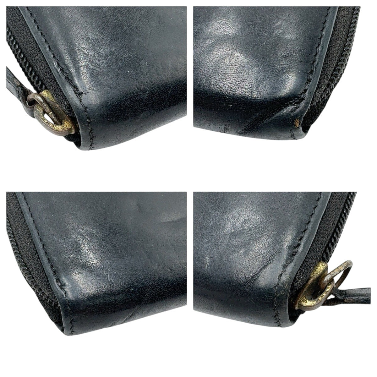 22518
Vivienne Westwood Black Leather Long Wallet Gold Hardware Women's AB2