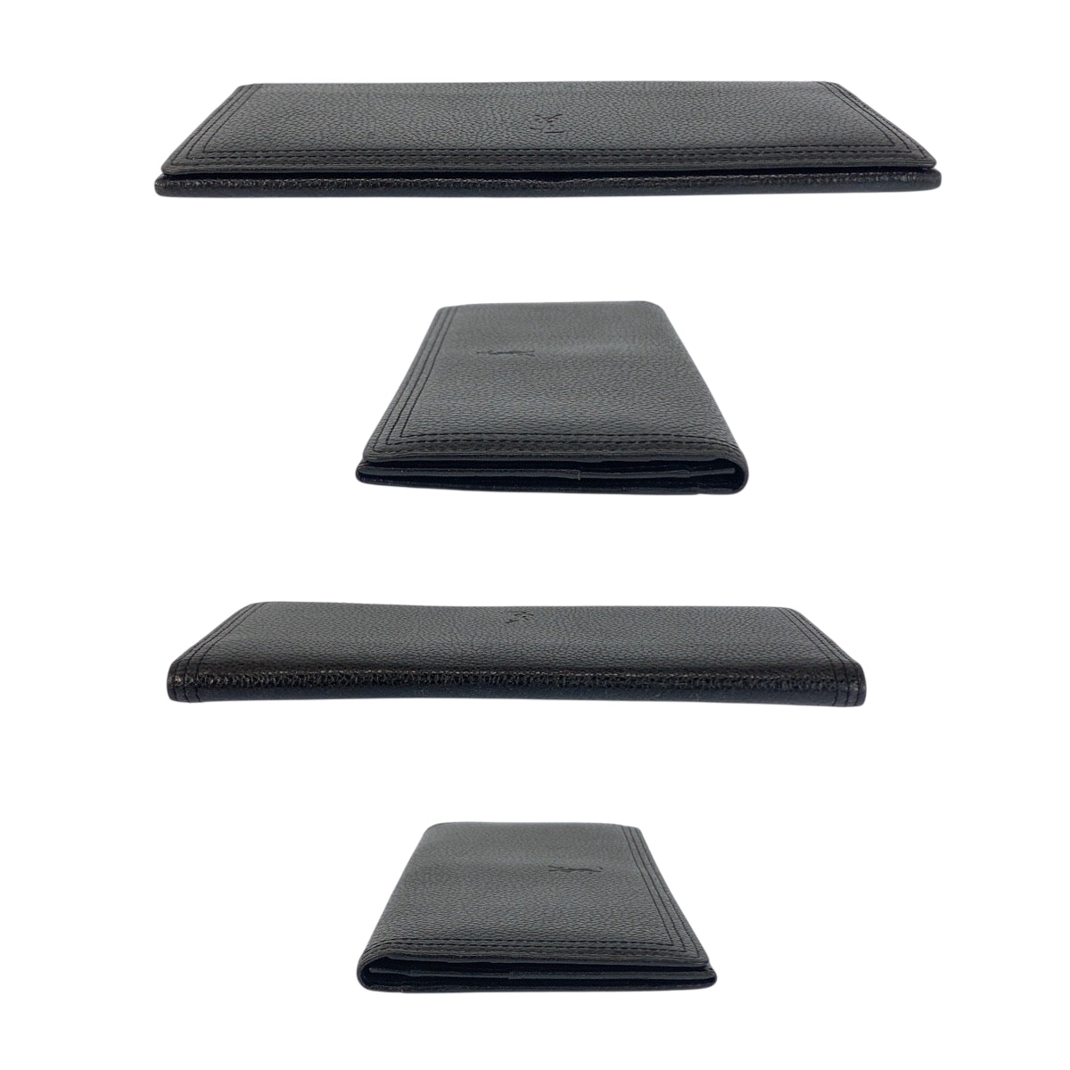 22519
YVES SAINT LAURENT イヴ サンローラン ヴィンテージ YSL ブラック 黒 レザー 長財布 札入れ メンズ ABP9