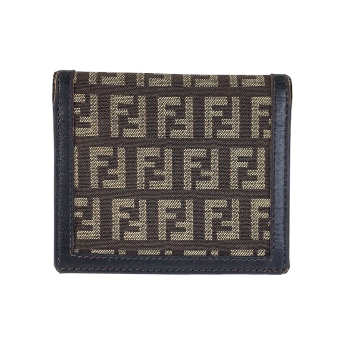 22523
FENDI Zucca pattern Brown Beige Canvas / Leather 8M0057 Card Case Pass Case Unisex Women's B1
