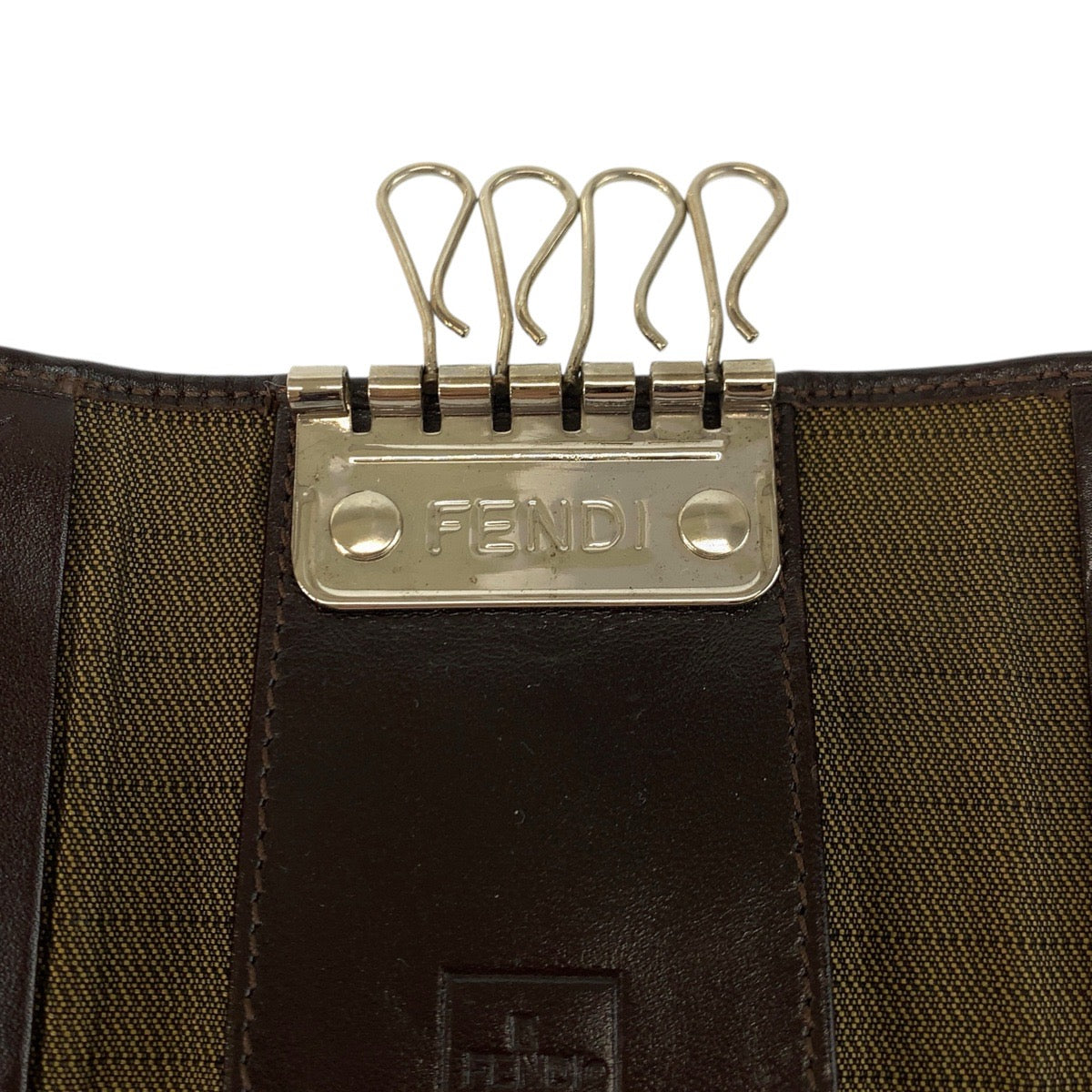 22524
FENDI フェンディ ズッカ 6連 ブラウン キャンバス / レザー 2556 10163 099 キーケース 男女兼用 レディース ABP3