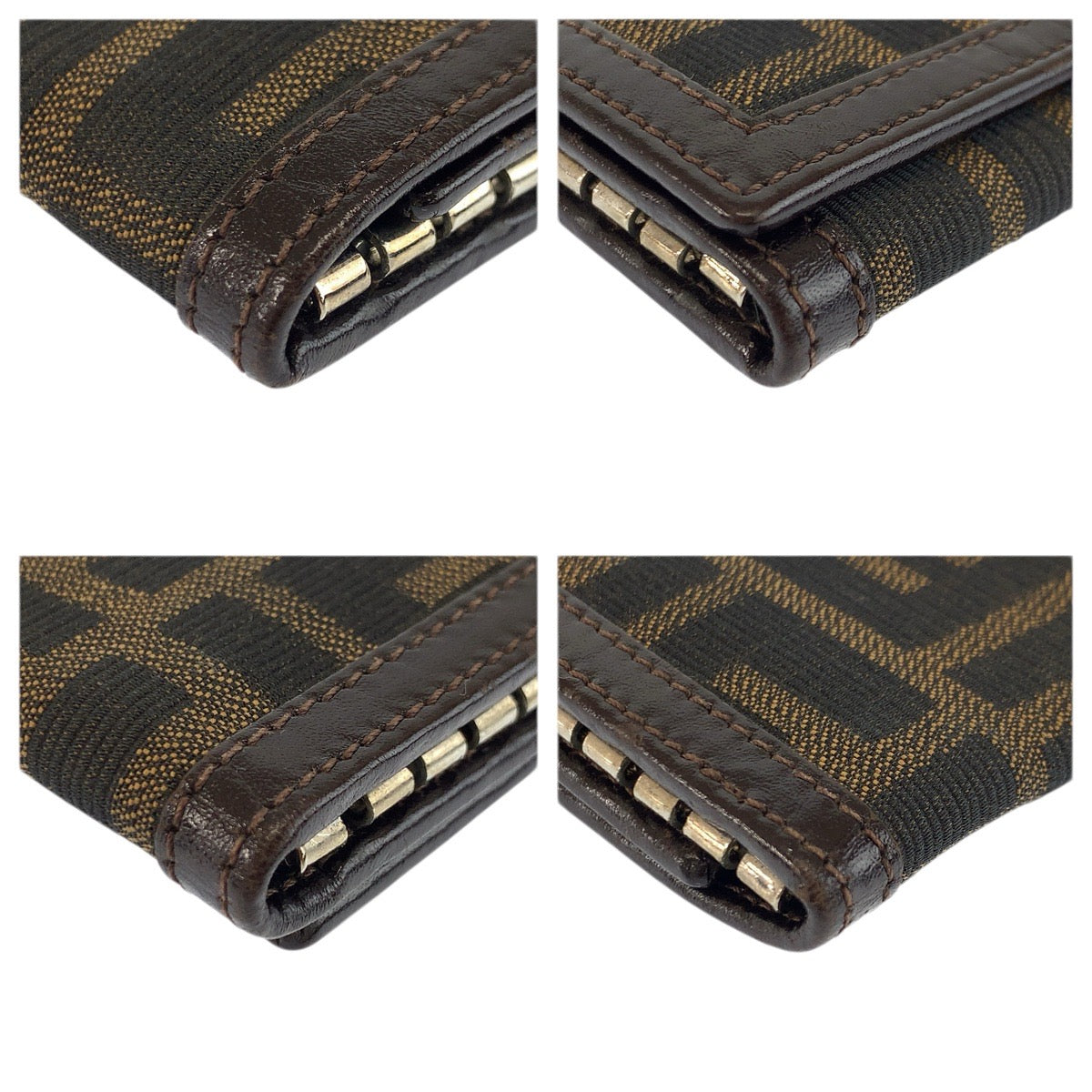 22524
FENDI フェンディ ズッカ 6連 ブラウン キャンバス / レザー 2556 10163 099 キーケース 男女兼用 レディース ABP3